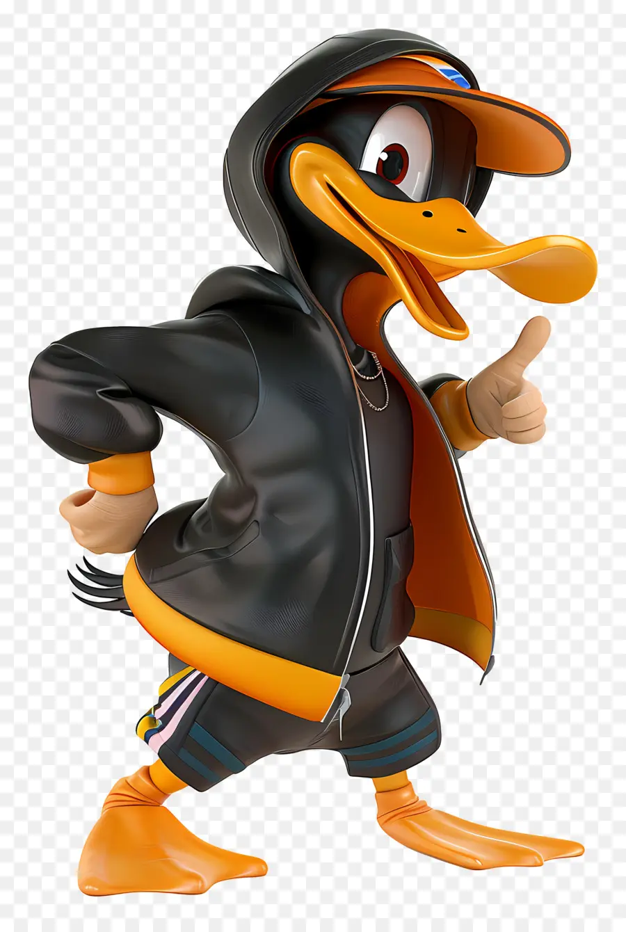 Bebek Daffy，Bebek Hip Hop PNG