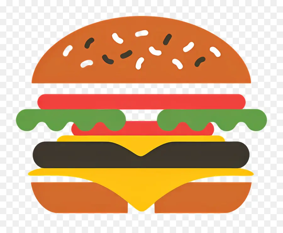 Logo Burger，Burger Sederhana PNG