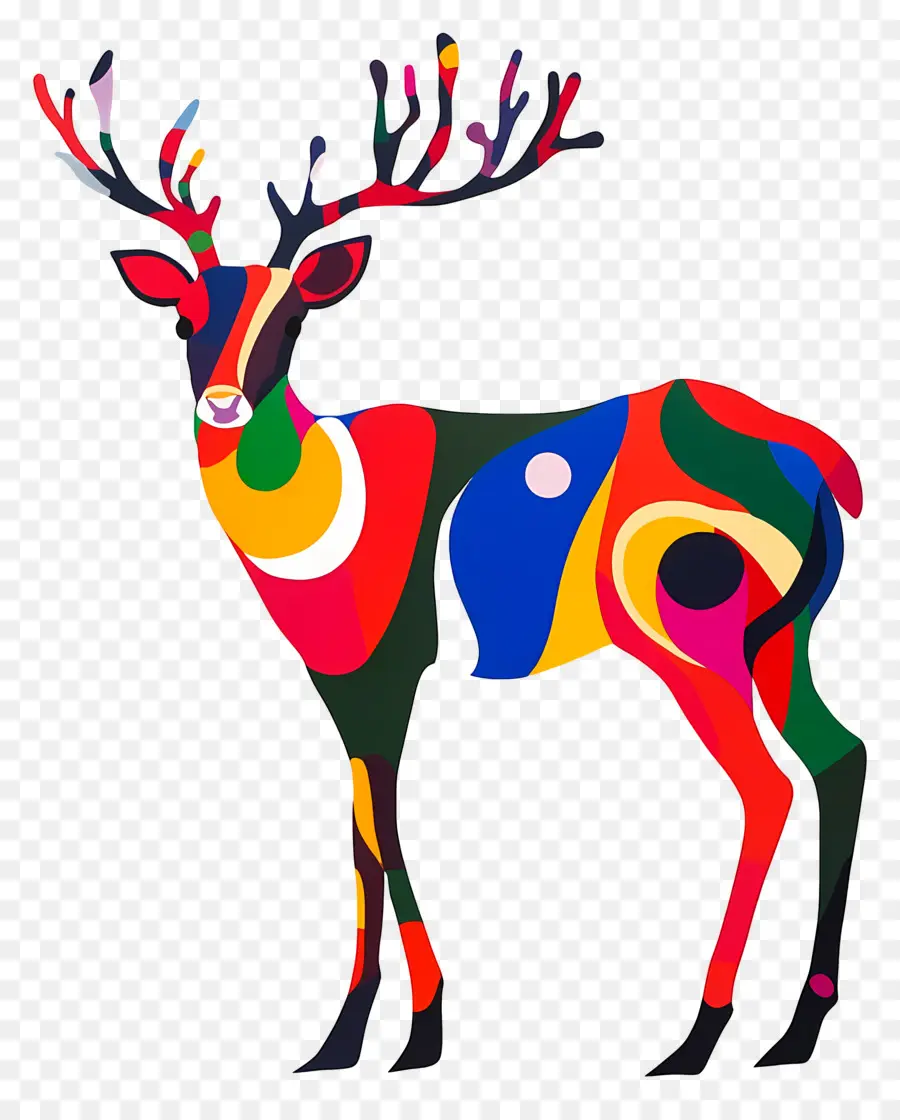 Rusa Natal，Rusa Berwarna Warni PNG