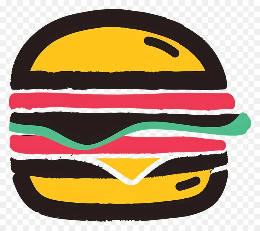 Logo Burger，Burger Berwarna Warni PNG