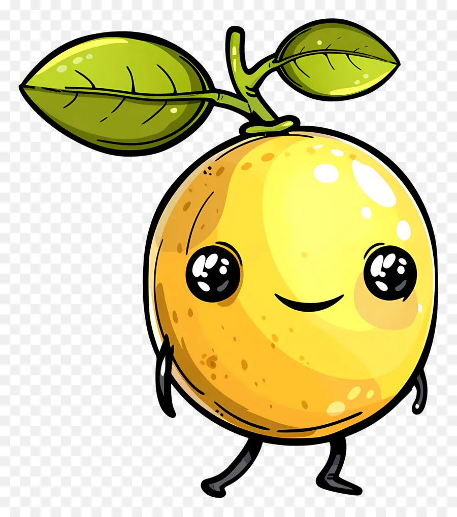 Lemon Kawaii，Oranye PNG