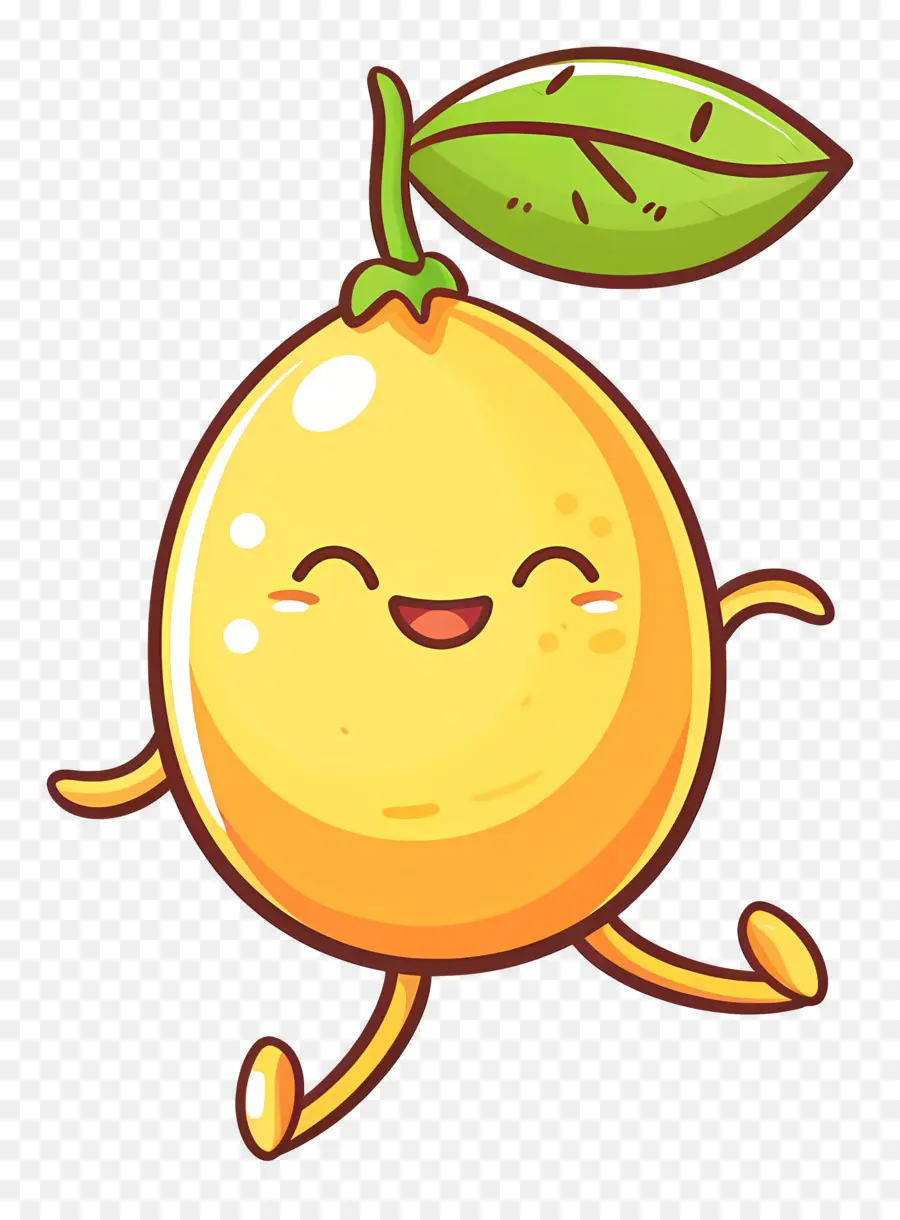 Lemon Kawaii，Lemon Kuning PNG