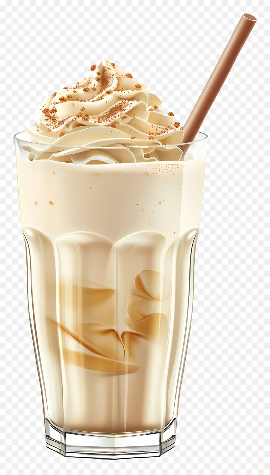 Minuman Kocok Susu，Es Kopi Dengan Krim PNG