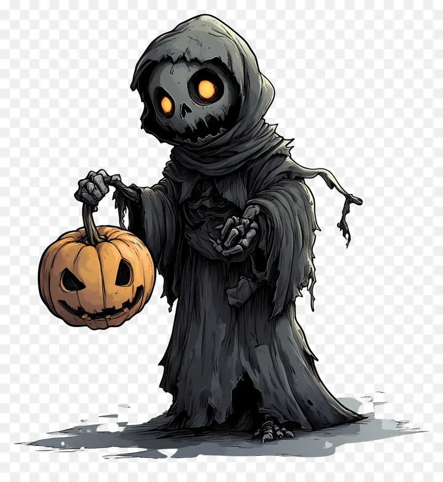 Mesin Penuai，Grim Reaper Lucu Dengan Labu PNG