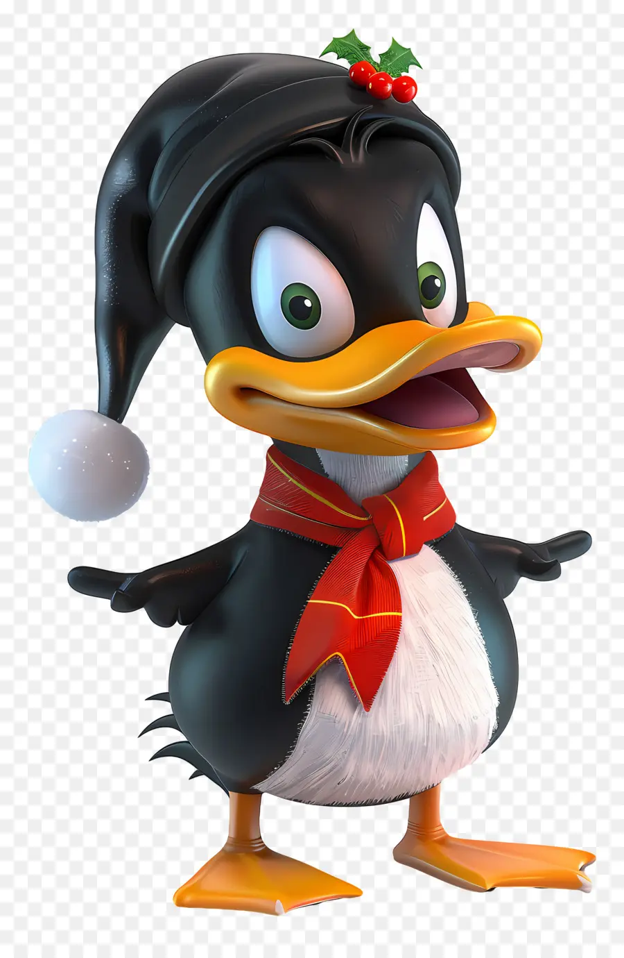 Bebek Daffy，Penguin Yang Meriah PNG