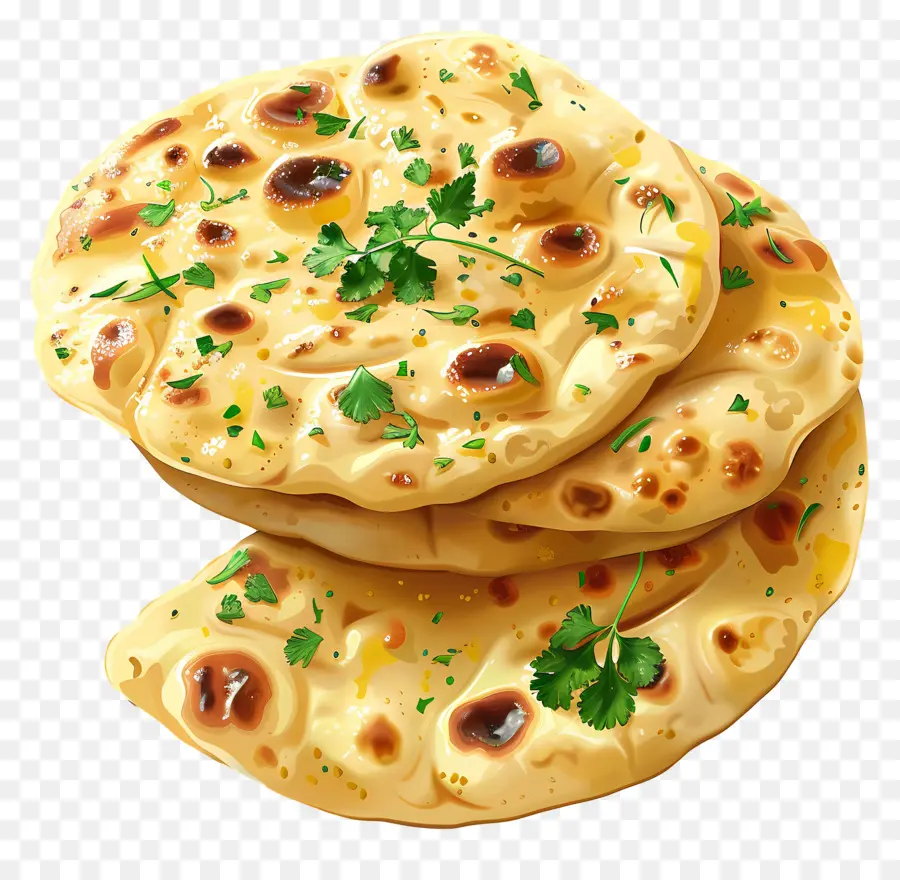 Roti Naan，Roti Pipih Dengan Bumbu PNG