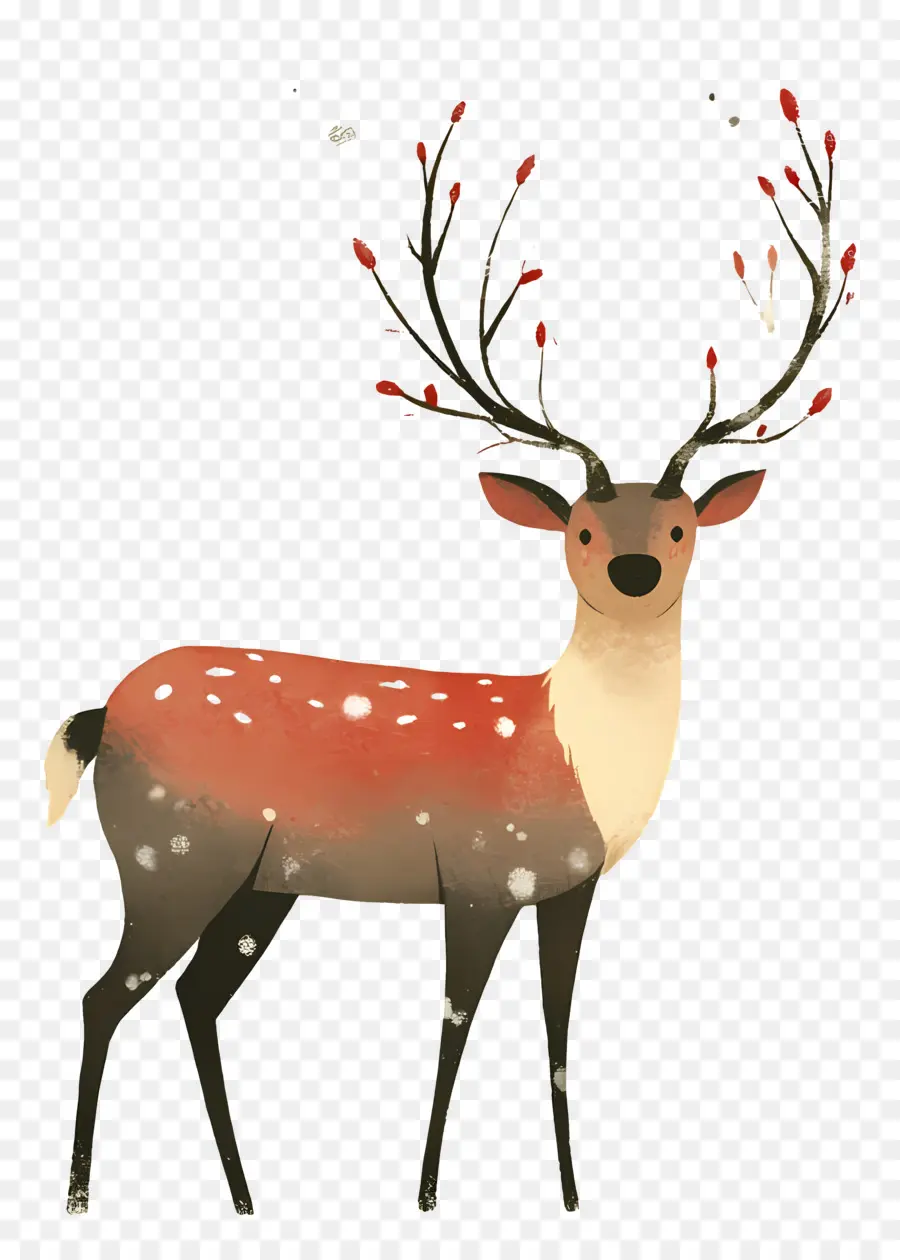 Rusa Natal，Rusa Kartun PNG