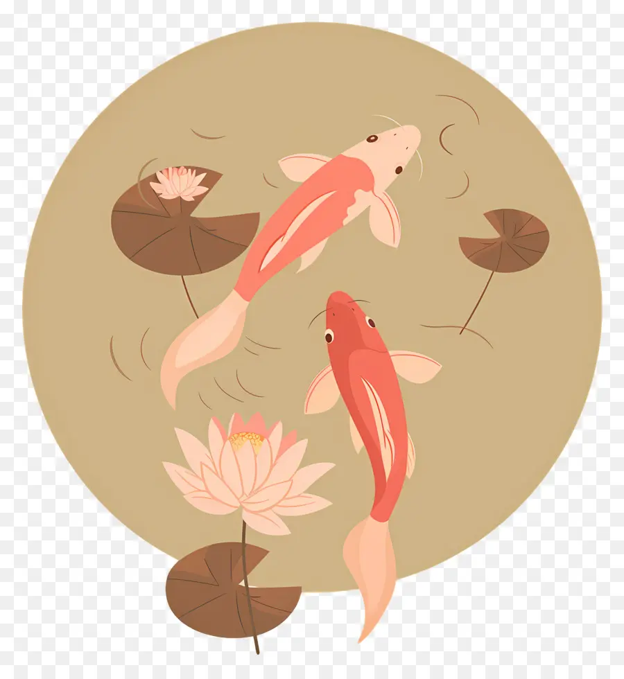 Ikan Koi，Kolam PNG