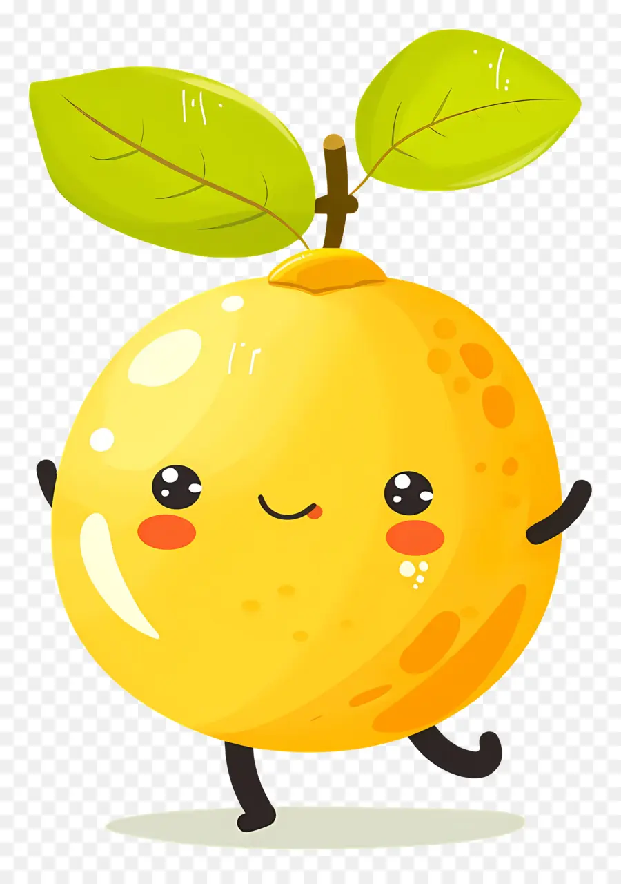 Lemon Kawaii，Lemon Kuning PNG