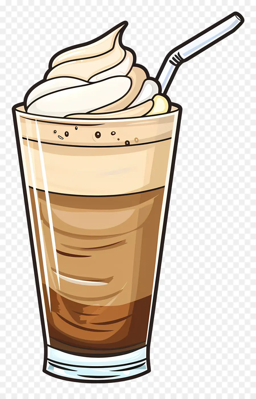 Kopi Dingin，Es Kopi Dengan Krim PNG