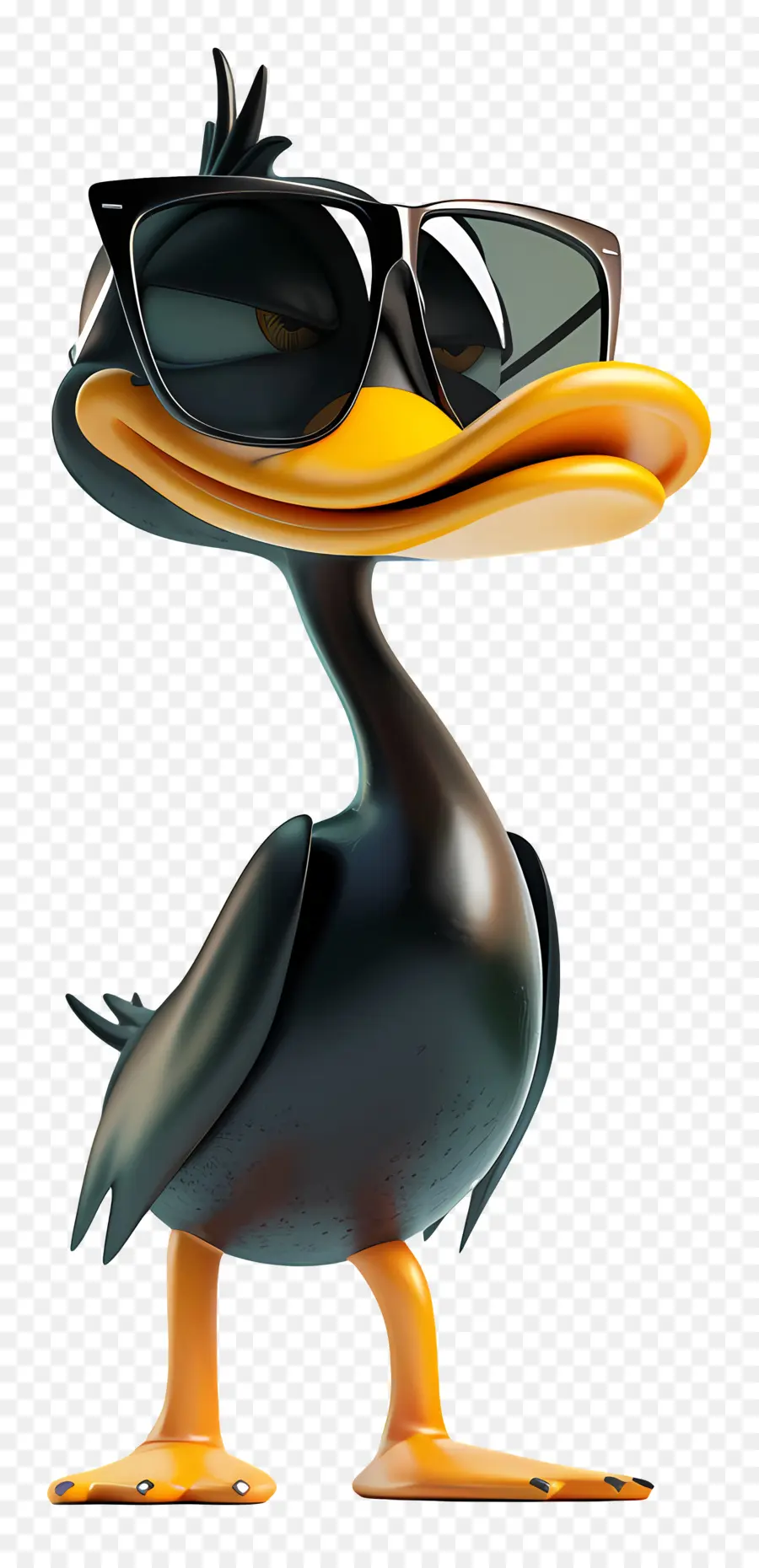 Bebek Daffy，Bebek Keren PNG