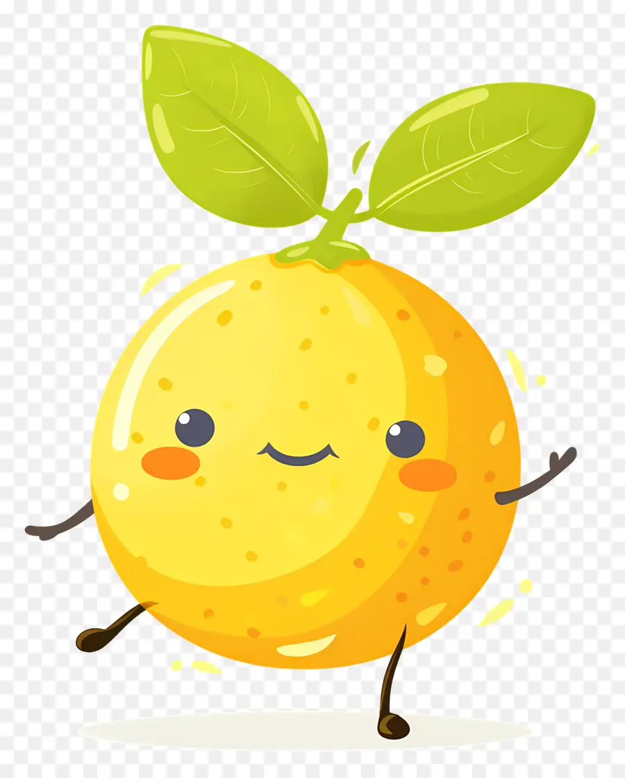 Lemon Kawaii，Lemon Kuning PNG