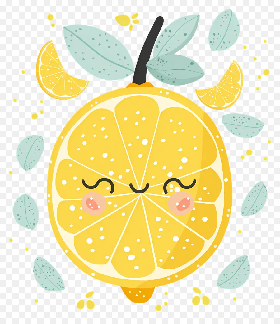 Lemon Kawaii，Lemon Kuning PNG