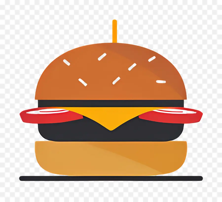 Logo Burger，Burger Sederhana PNG