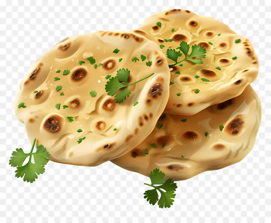 Roti Naan，Roti Pipih Dengan Bumbu PNG