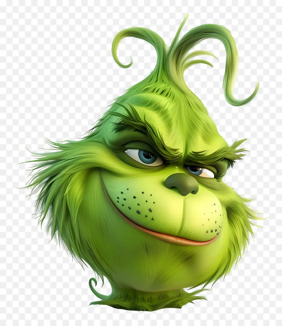 Kartun Grinch，Karakter Hijau PNG