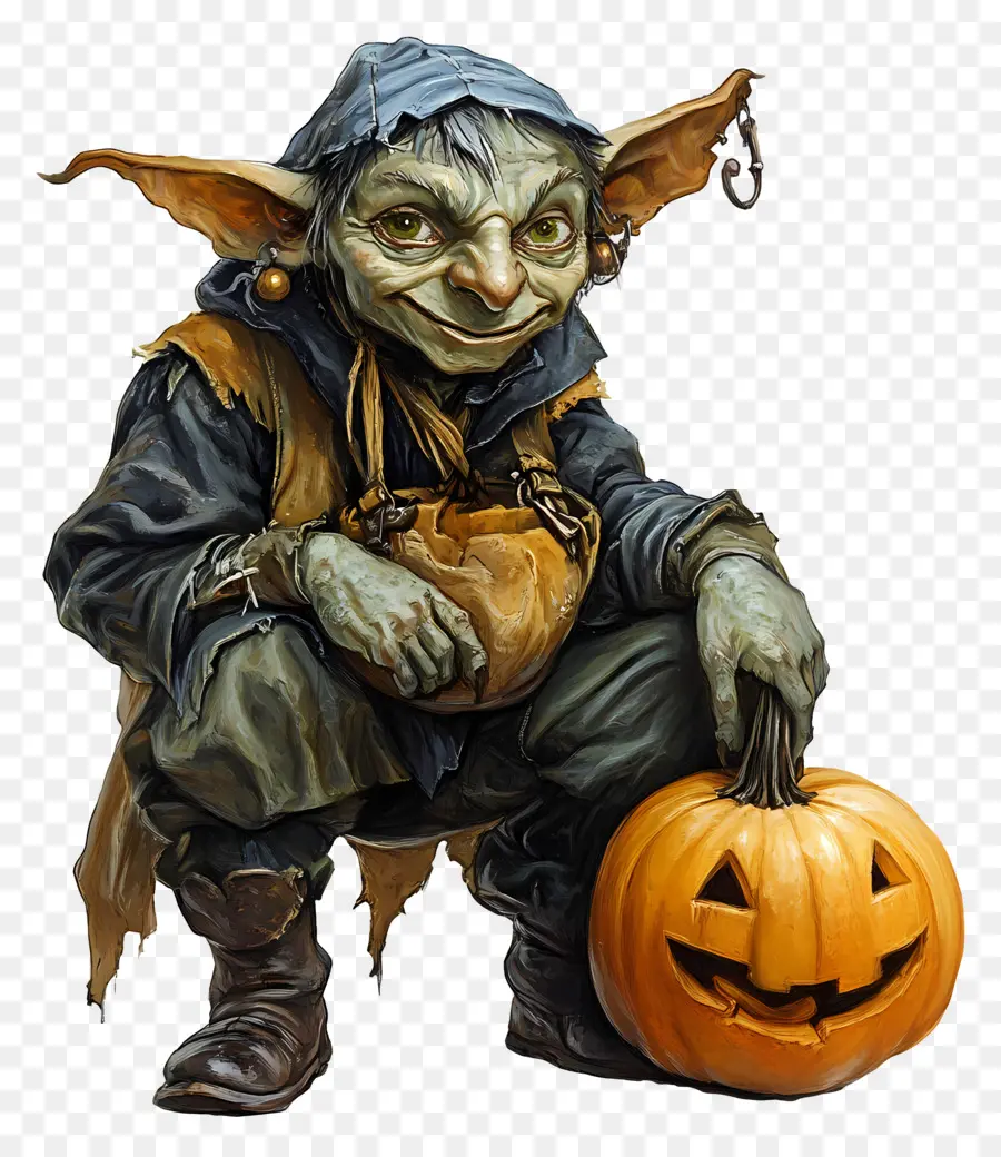 Labu Goblin，Goblin Dengan Labu PNG