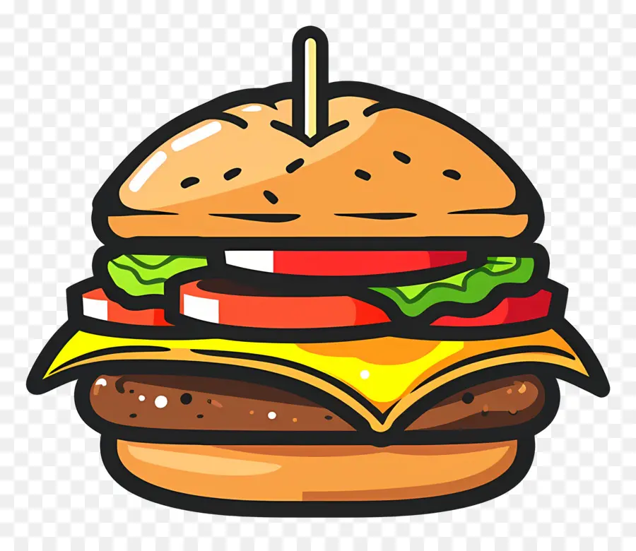 Logo Burger，Burger Sederhana PNG