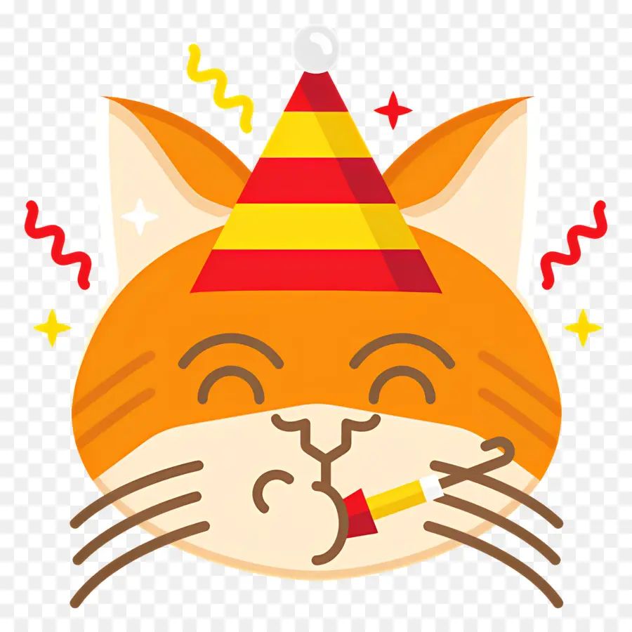 Emoji Ulang Tahun，Pesta Kucing PNG