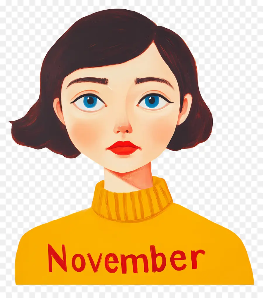 Kata November，Gadis November PNG