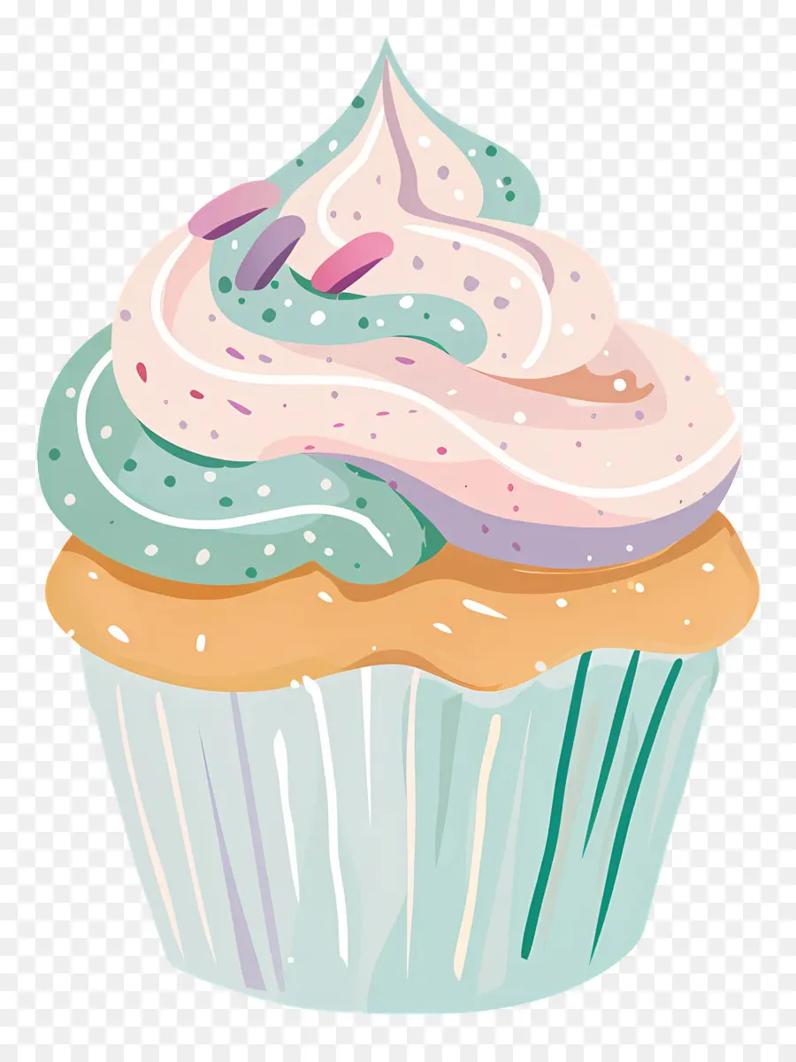 Kue Mangkuk Yang Lucu，Cupcake Dengan Ceri PNG