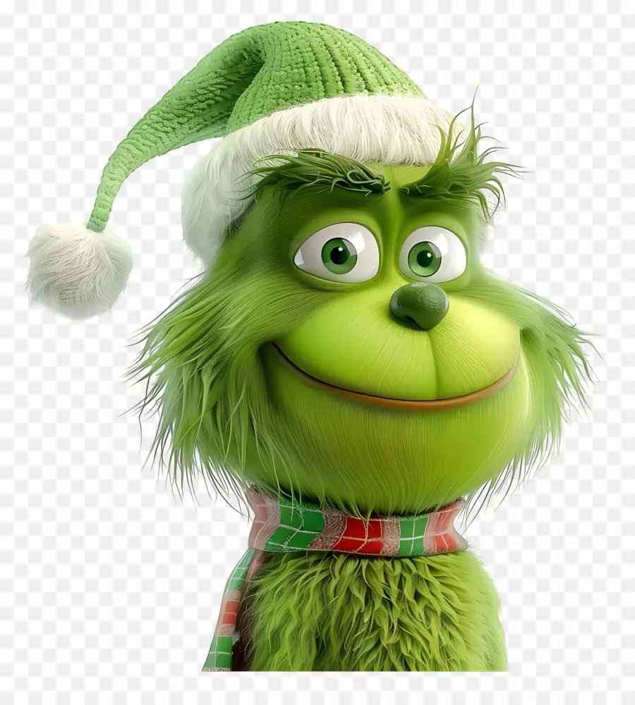 Kartun Grinch，Karakter Hijau PNG