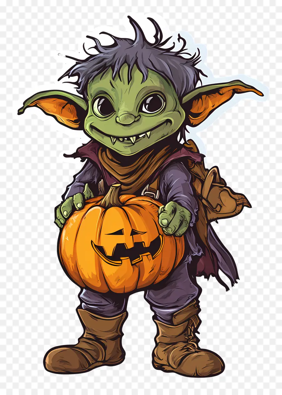 Labu Goblin，Goblin Dengan Labu PNG