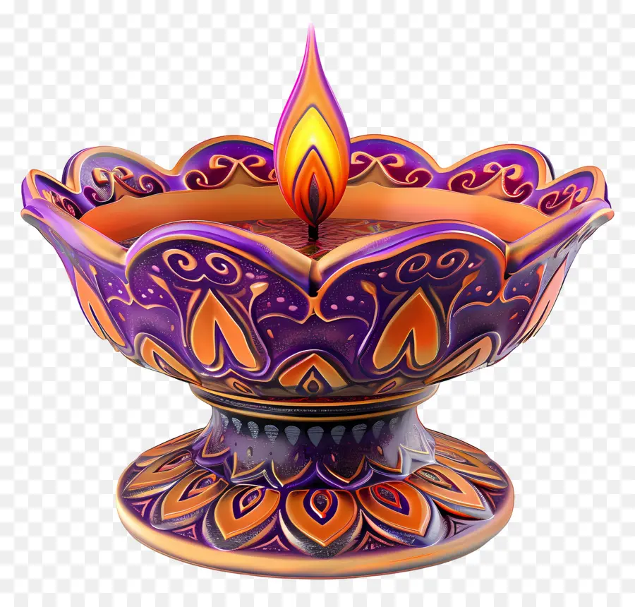 Lampu Diwali，Diya Yang Elegan PNG