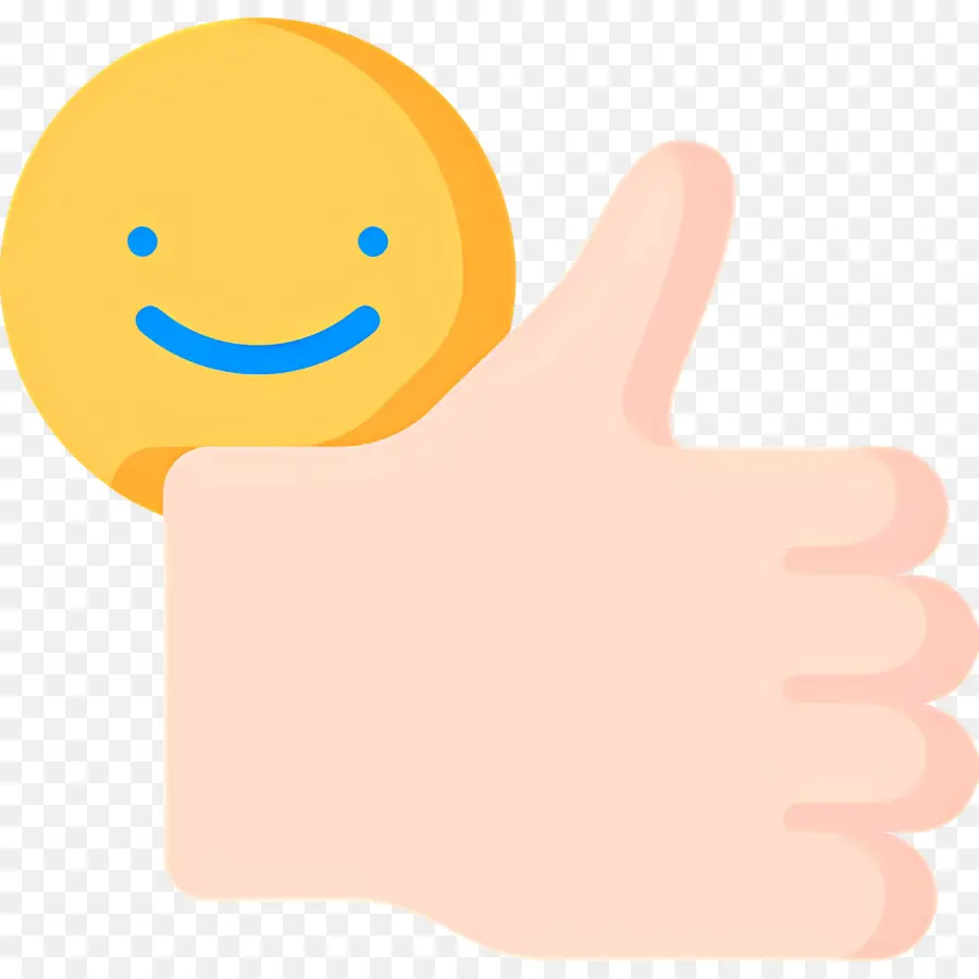 Jempol Emoji，Emoji Jempol Ke Atas PNG