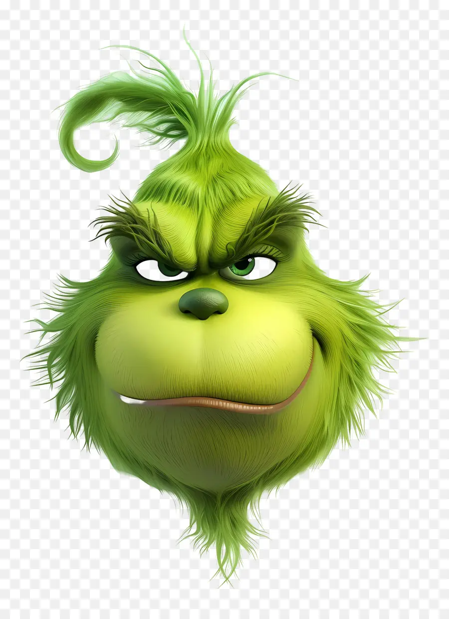 Kartun Grinch，Karakter Hijau PNG