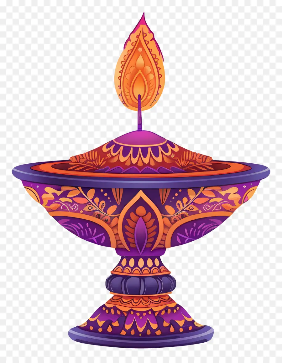 Lampu Diwali，Diya Yang Elegan PNG