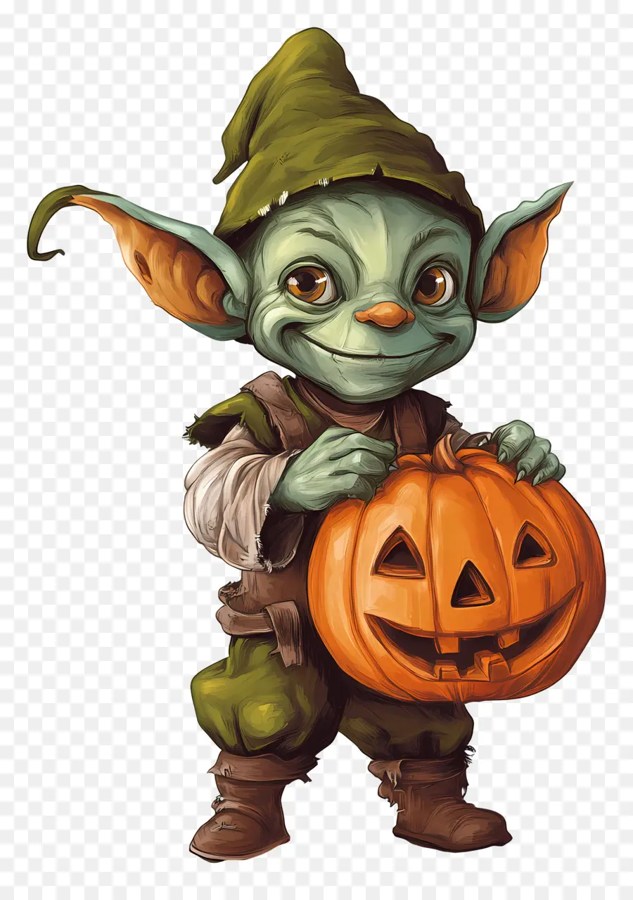 Labu Goblin，Goblin Dengan Labu PNG