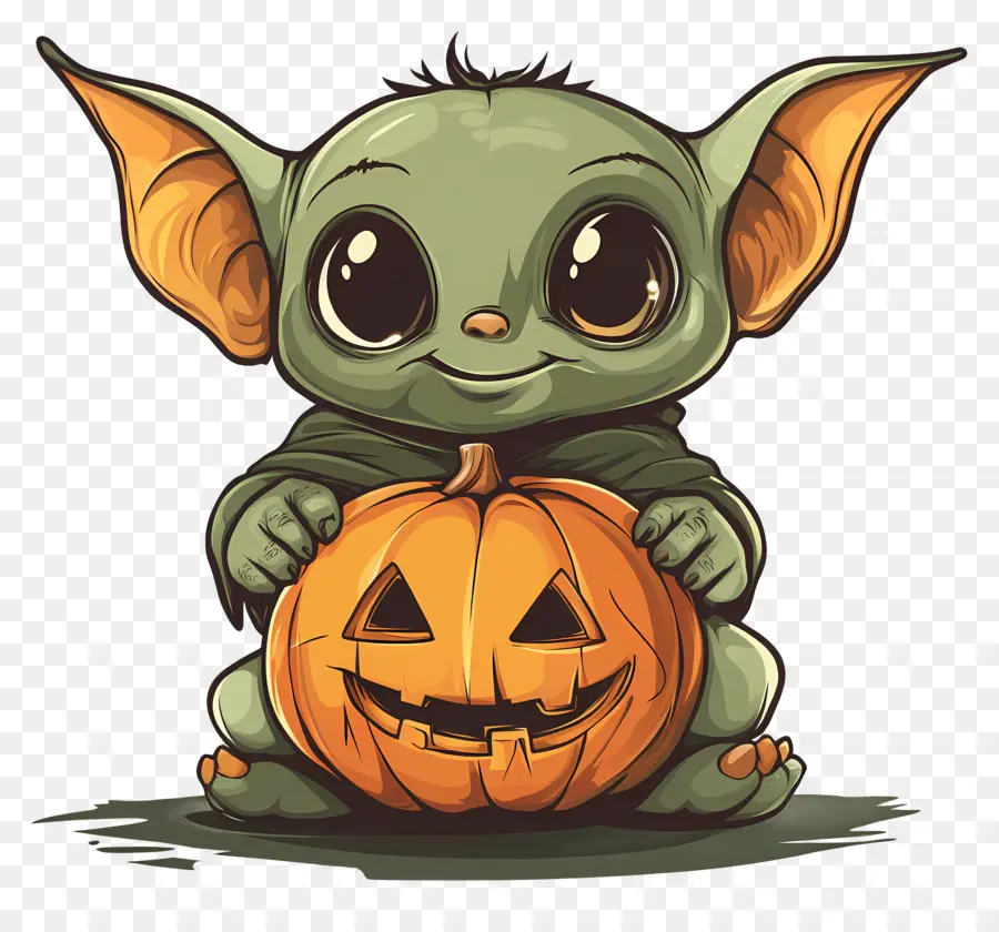 Labu Goblin，Chibi Goblin Dengan Labu PNG