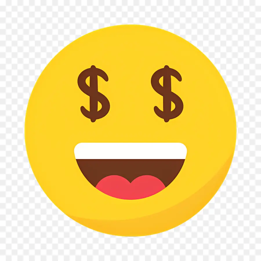 Uang Emoji，Emoji Wajah Uang PNG