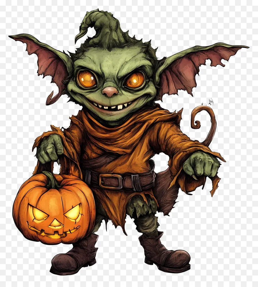 Labu Goblin，Goblin Dengan Labu PNG