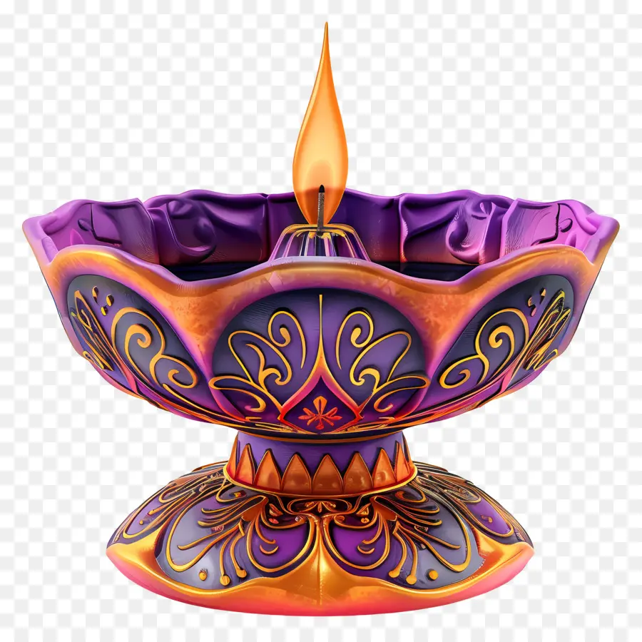 Lampu Diwali，Diya Yang Elegan PNG