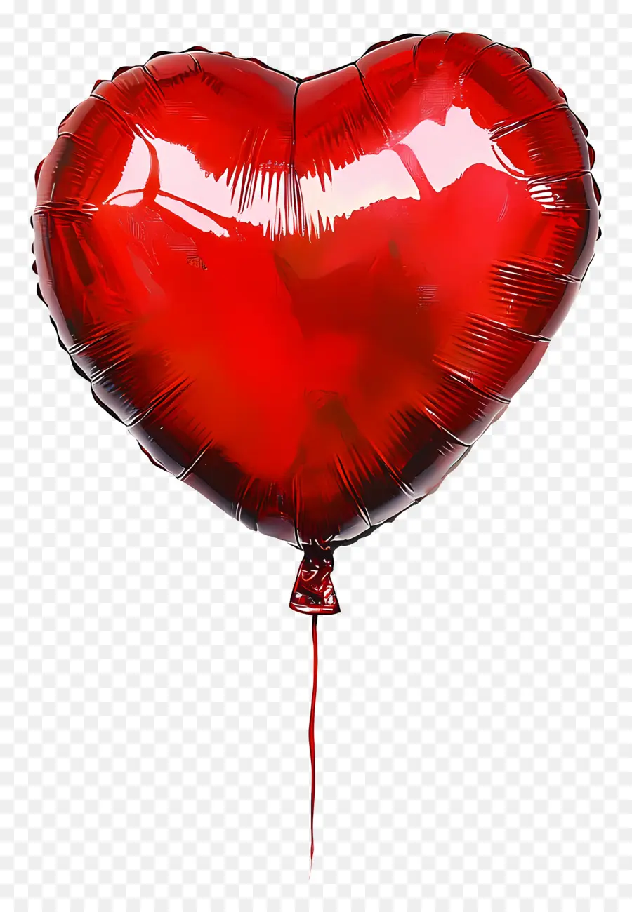 Balon Cinta，Balon Hati Merah PNG