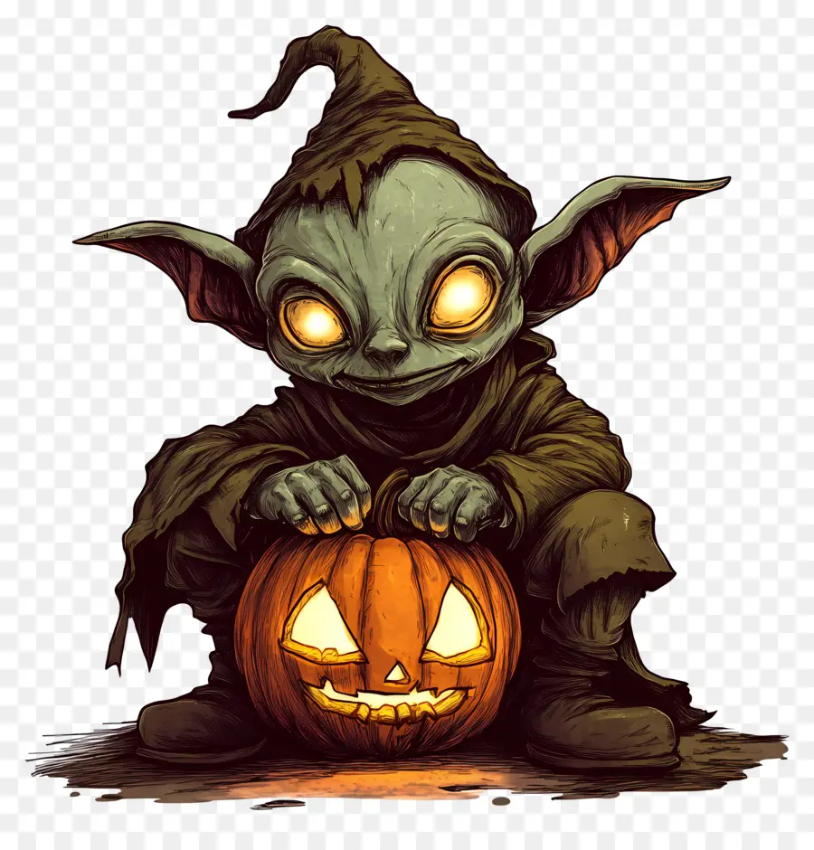 Labu Goblin，Goblin Dengan Labu PNG