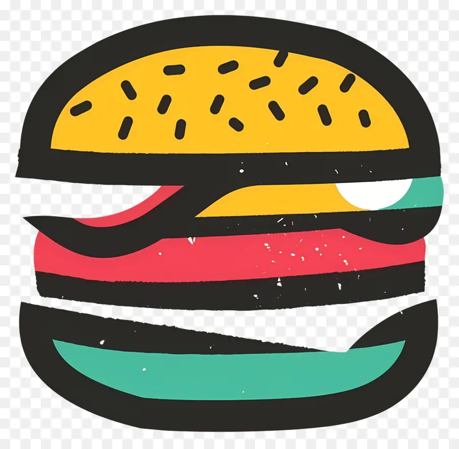 Logo Burger，Burger Bergaya PNG