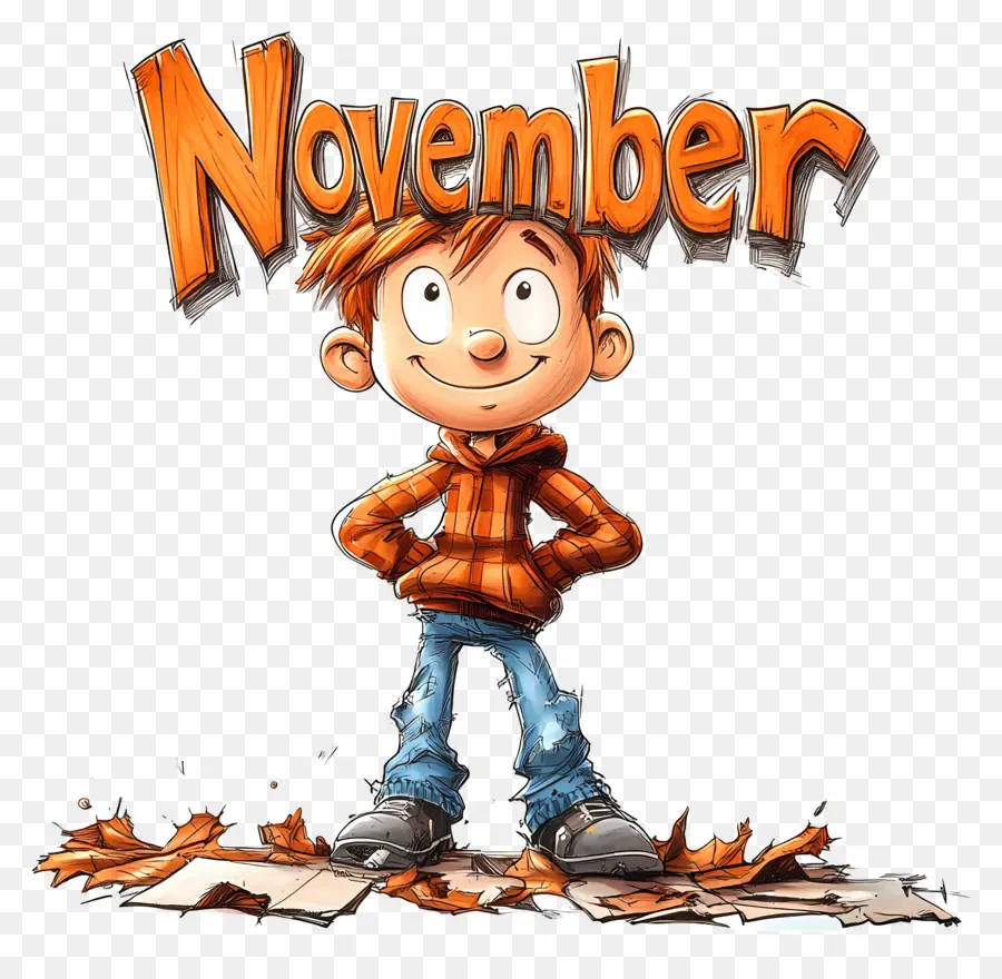 Kata November，Anak November PNG