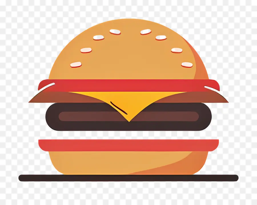 Logo Burger，Burger Sederhana PNG