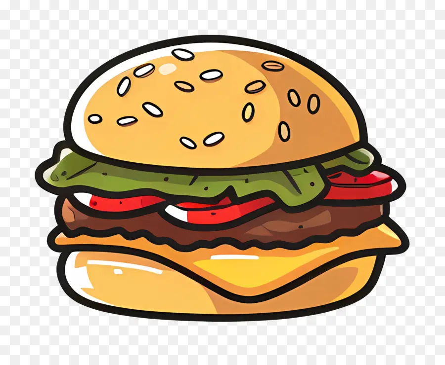 Logo Burger，Burger Kartun PNG