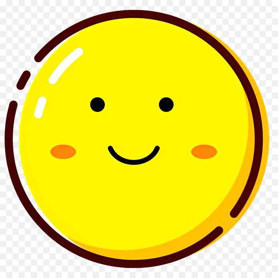 Emoji Senyum，Emoji Tersenyum PNG