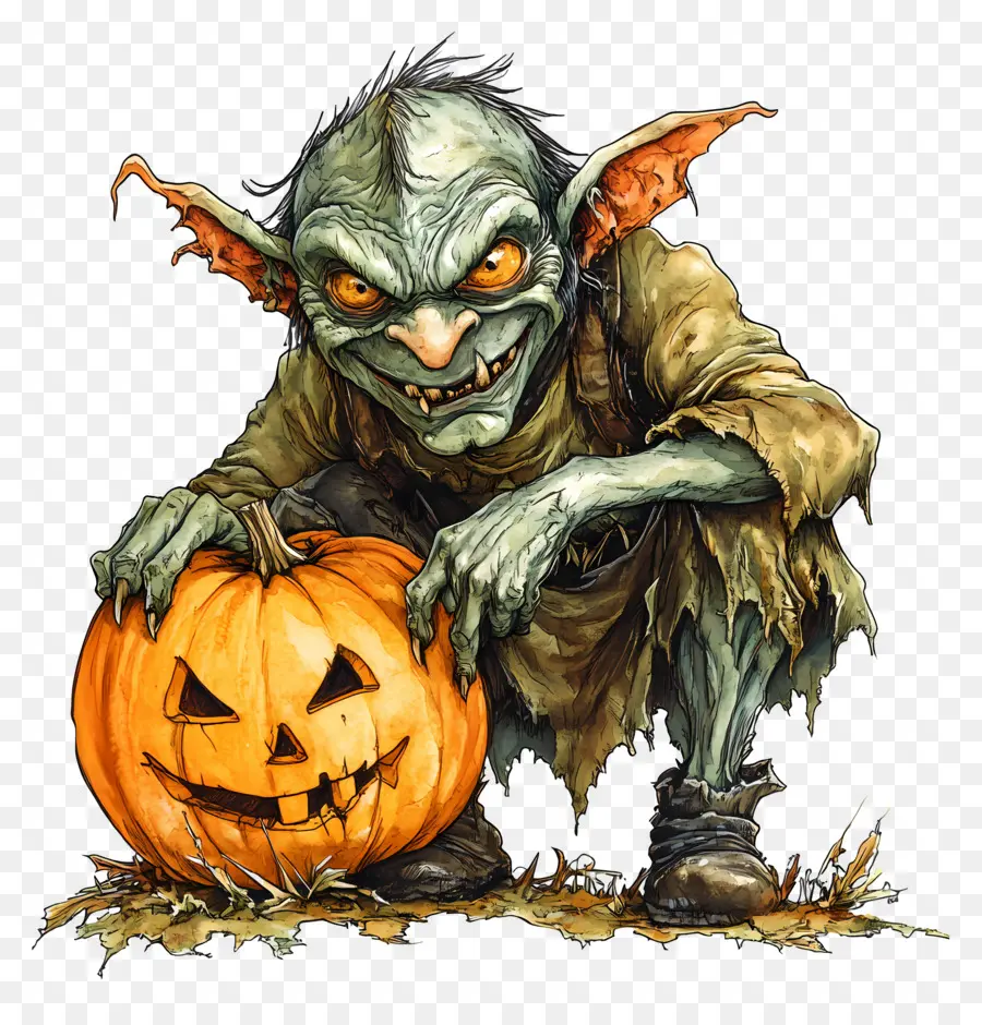 Labu Goblin，Goblin Dengan Labu PNG