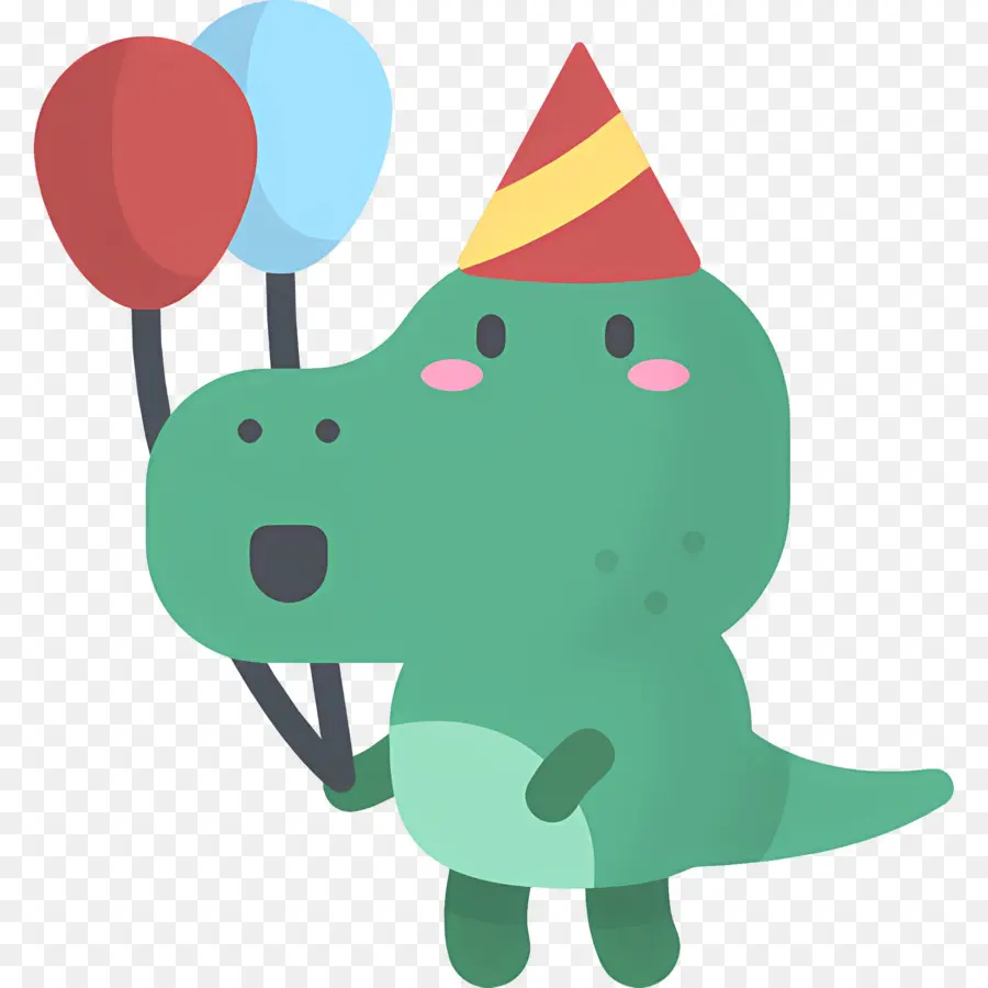 Emoji Ulang Tahun，Dinosaurus Pesta PNG