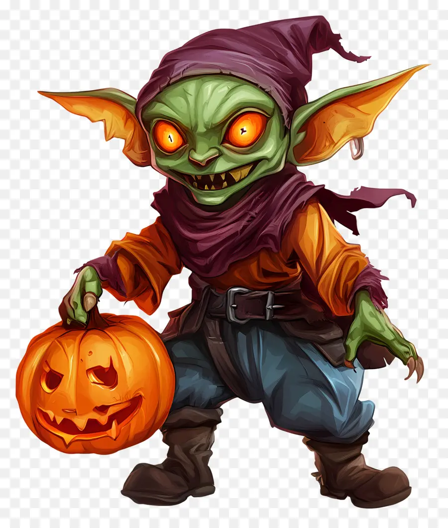 Labu Goblin，Goblin Dengan Labu PNG