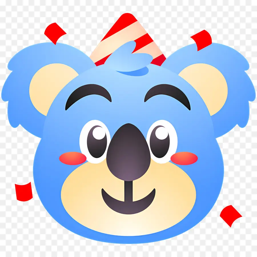 Emoji Ulang Tahun，Koala Biru PNG