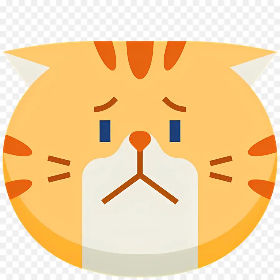 Emoji Kucing，Kucing Sedih PNG