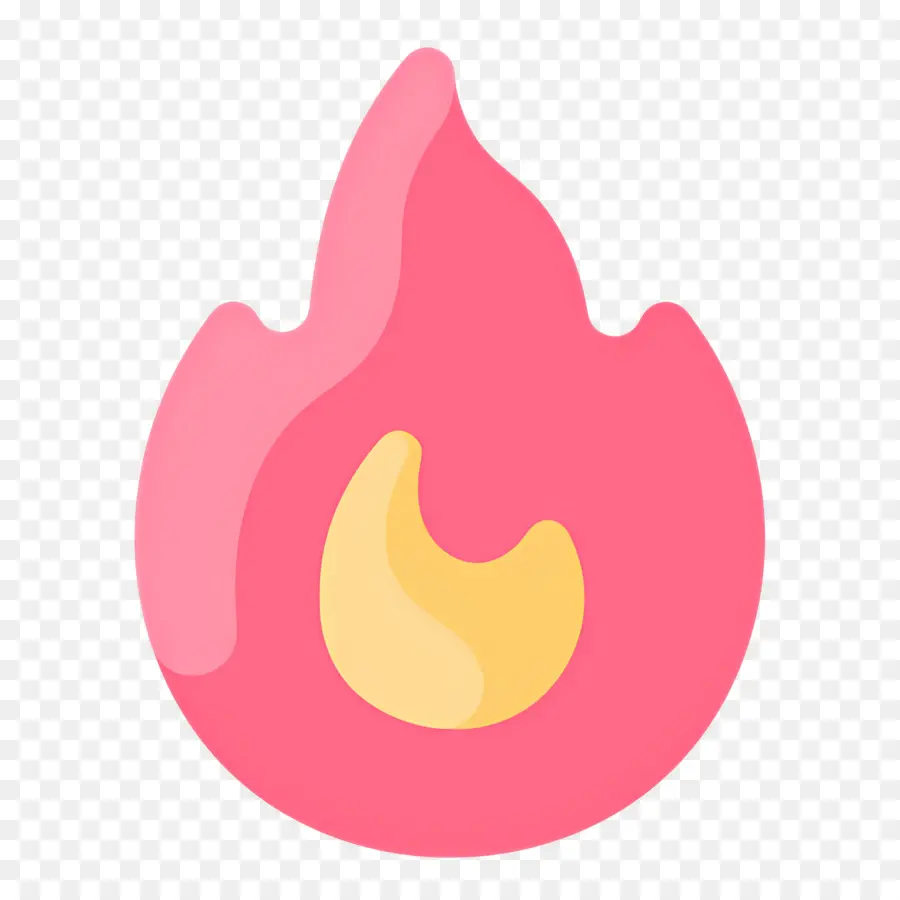 Emoji Api，Api Merah Muda PNG