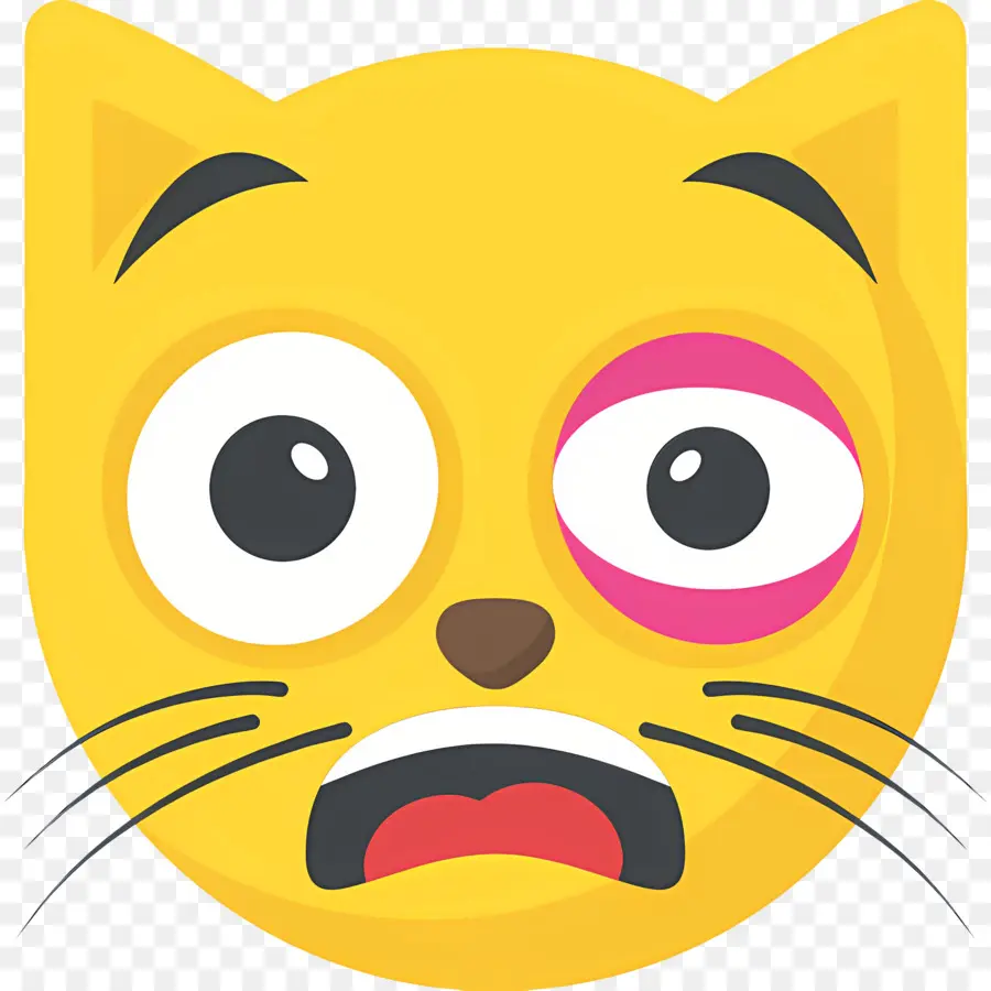 Emoji Kucing，Emoji Kucing Tertawa PNG